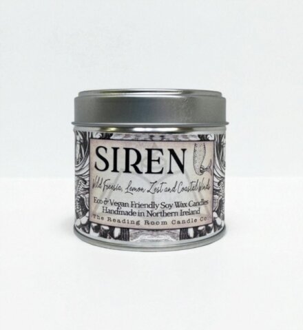 Siren- Scented Soy Candle - Wild Freesia, Lemon Zest and Coastal Winds