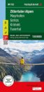 Zillertal Alps, hiking, cycling and leisure map