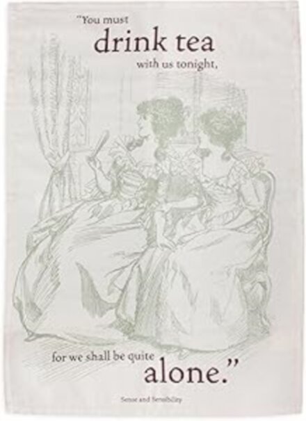Tea Towel Recycled Cotton - Pulteney Press (Jane Austen)