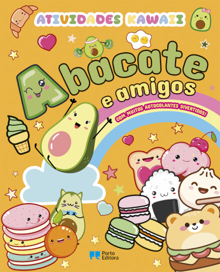 Abacate E Amigos - Atividades Kawaii Com Autocolantes