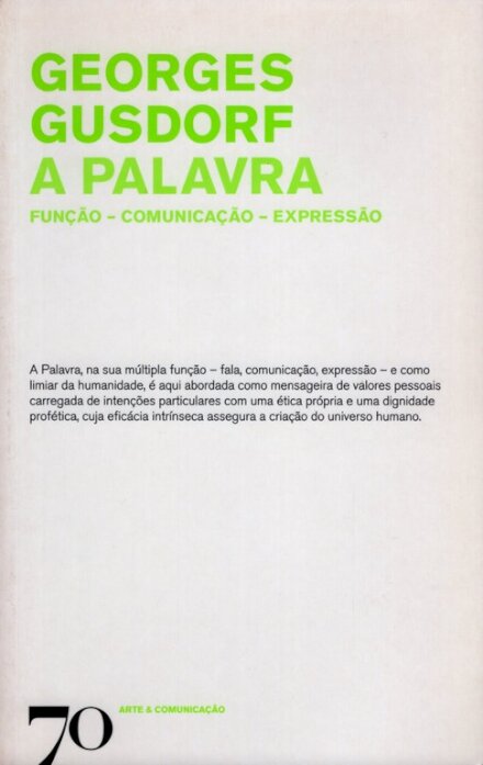 A Palavra - Função - Comunicação - Expressão
