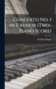 Concerto no. 1 in E Minor (two-piano Score)