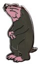 Mole Character Pin Badge