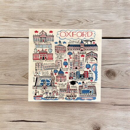 Julia Gash Wooden Coaster - Oxford