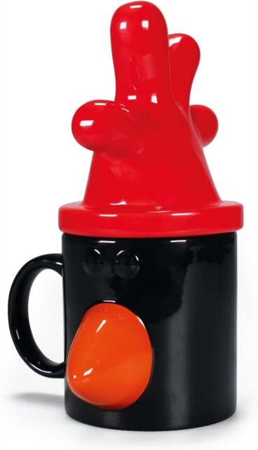 Mug Shaped w/Lid Boxed (340ml) - Wallace & Gromit (Feathers)