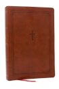 KJV Giant Print End-of-Verse Reference Bible, Brown Leathersoft, Red Letter, Comfort Print