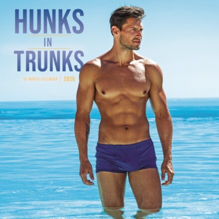 Hunks In Trunks Square Wall Sunday Start