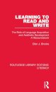 Learning to Read and Write