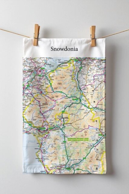 OS Map Tea-towel - Snowdonia National Park