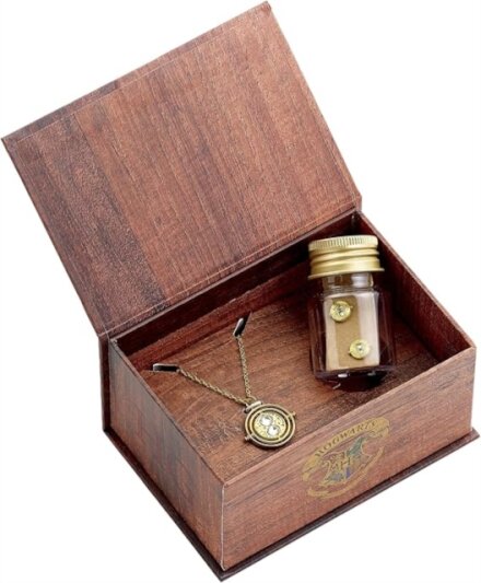 Harry Potter Hermione Potions Gift Box with a Time Turner Necklace & Stud Earrings