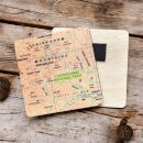 OS Map Wooden Square Magnet - Cairngorms National Park