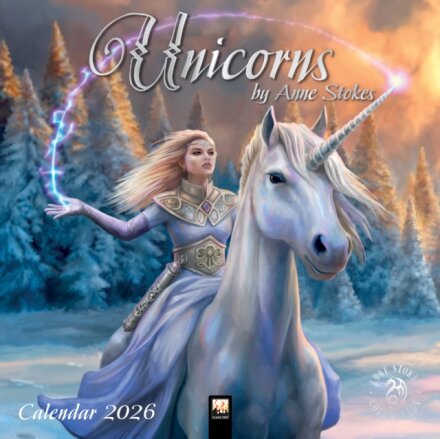 Unicorns by Anne Stokes Wall Calendar 2026 (Art Calendar)