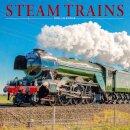 Steam Trains Calendar 2026  Square Trains Wall Calendar - 16 Month