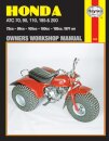 Honda ATC70, 90, 110, 185 & 200 (71 - 85) Haynes Repair Manual