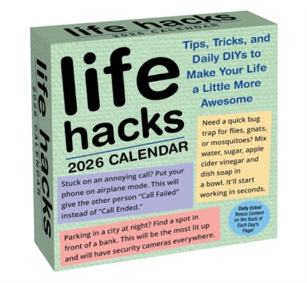Life Hacks 2026 Day-to-Day Calendar