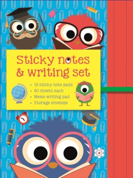 Sticky Notes and Writing Set: School Monsters