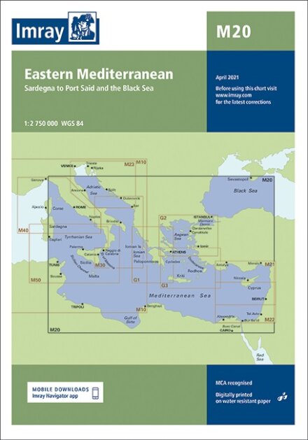 Imray Chart M20 : Eastern Mediterranean : M20