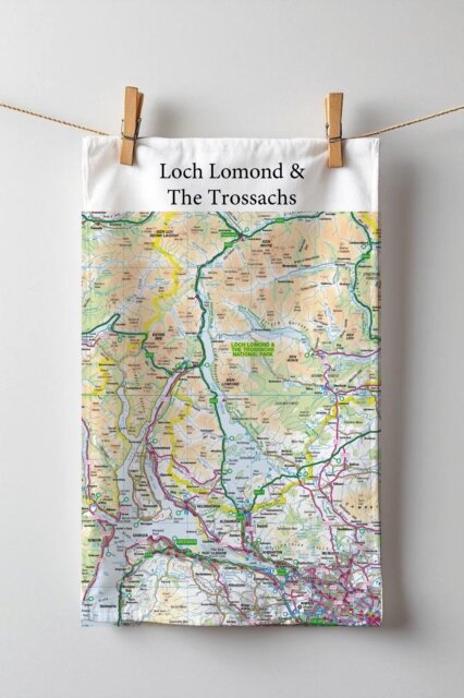 OS Map Tea-towel - Loch Lomond and The Trossachs National Park