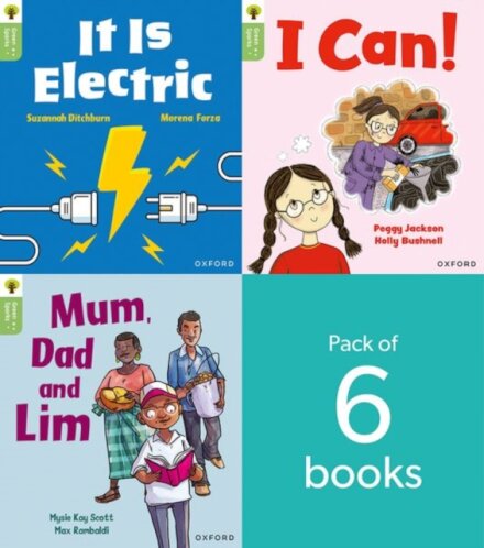 Oxford Reading Tree Green Sparks: level 1+ LEVEL 1+ PACK of 6