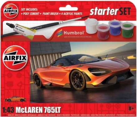 Airfix STARTER SET - NEW MCLAREN 765 Model Toy