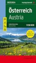 Austria Big Travel Atlas 1:150,000 Hardback