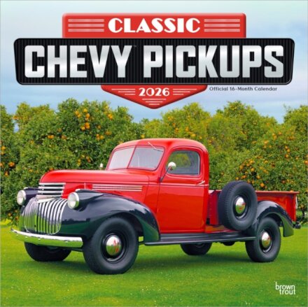Classic Chevy Pickups 2026 Square Flap Foil Calendar