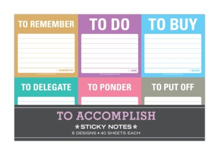 Knock Knock To Accomplish Sticky Note Packet