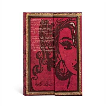 Amy Winehouse, Tears Dry (Embellished Manuscripts Collection) Mini Lined Hardcover Journal (Wrap Closure)
