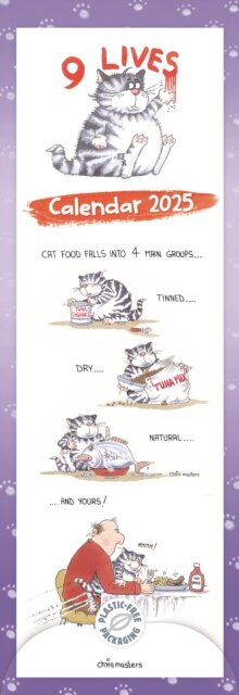9 Lives Slim Calendar 2025