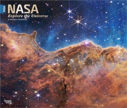 NASA Explore the Universe 2026 Deluxe Flap Foil Calendar