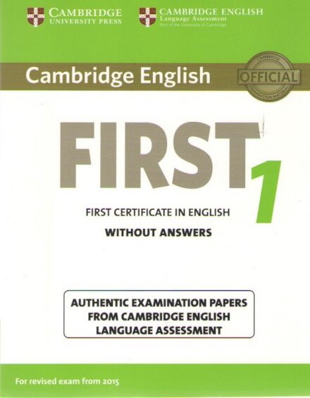 Cambridge English First 1 for Revised Exam from 2015 Student's Book without Answers