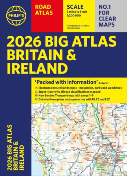 2026 Philip's Big Road Atlas of Britain & Ireland