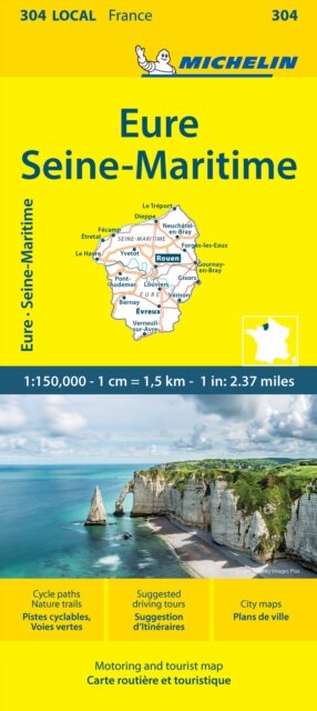 Eure Seine-Maritime - Michelin Local Map 304