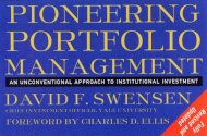 Pioneering Portfolio Management