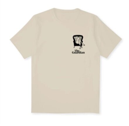 Guardian reader t-shirt Natural Raw - Small