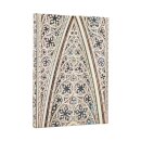 2026 Vault of the Milan Cathedral (Duomo di Milano) Midi 12-month Verso Hardcover Flexi Dayplanner 2026 (Wrap Closure)