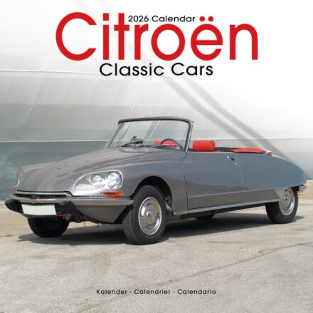 Citroen Classic Cars Calendar 2026  Square Car Wall Calendar - 16 Month