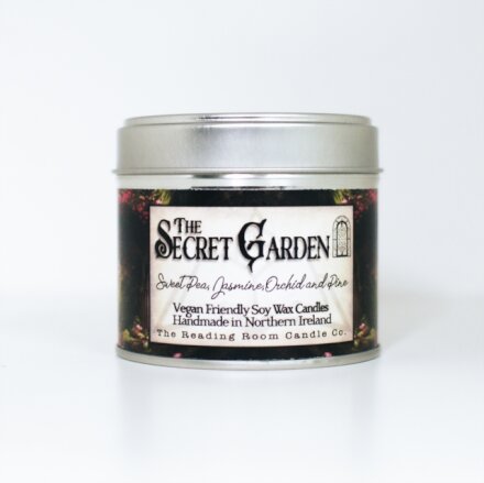 Secret Garden- Scented Soy Candle- Sweetpea, Jasmine, Orchid and Pine