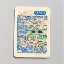 Julia Gash Wooden Magnet - Wales