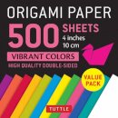 Origami Paper 500 sheets Vibrant Colors 4 (10 cm)