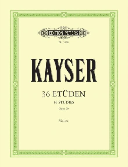 36 Studies Op. 20 for Violin