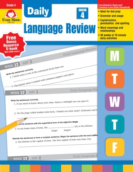 Daily Language Review Grade 4 Te