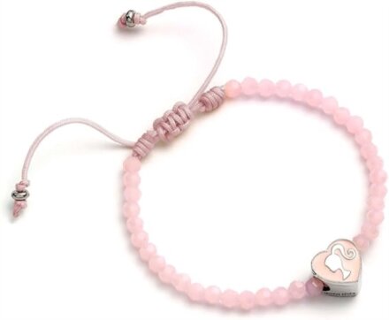 Barbie Pink Bead Friendship Bracelet with Heart Shaped Bead