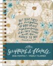 Scriptures and Florals 12-Month 2026 Hardcover Monthly/Weekly Planner Calendar