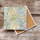 OS Map Ceramic Single Coaster - Dartmoor National Park