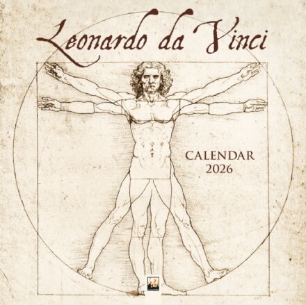 Leonardo da Vinci Wall Calendar 2026 (Art Calendar)