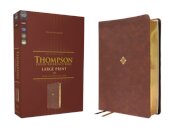 NKJV, Thompson Chain-Reference Bible, Large Print, Leathersoft, Brown, Red Letter, Comfort Print
