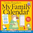 Sandra Boynton's 17-Month 2025-2026 My Family Wall Calendar