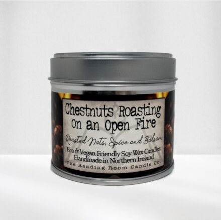 Chestnuts Roasting on an Open Fire- Scented Soy Candle- Roasted Nuts, Spice and Balsam
