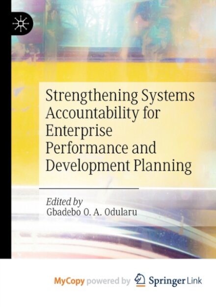 Strengthening Systems Accountability for Enterprise Performance and Development Planning